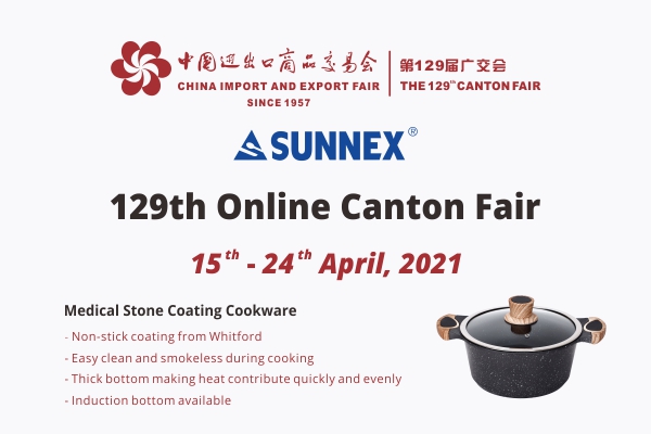 Den første dag af 129. online Canton Fair