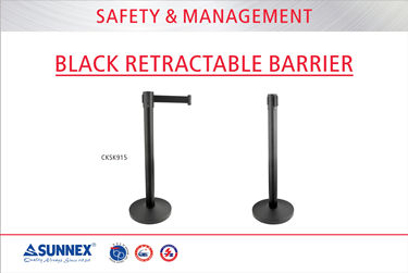 Holder kunderne i kø----SUNNEX Retractable Barrier