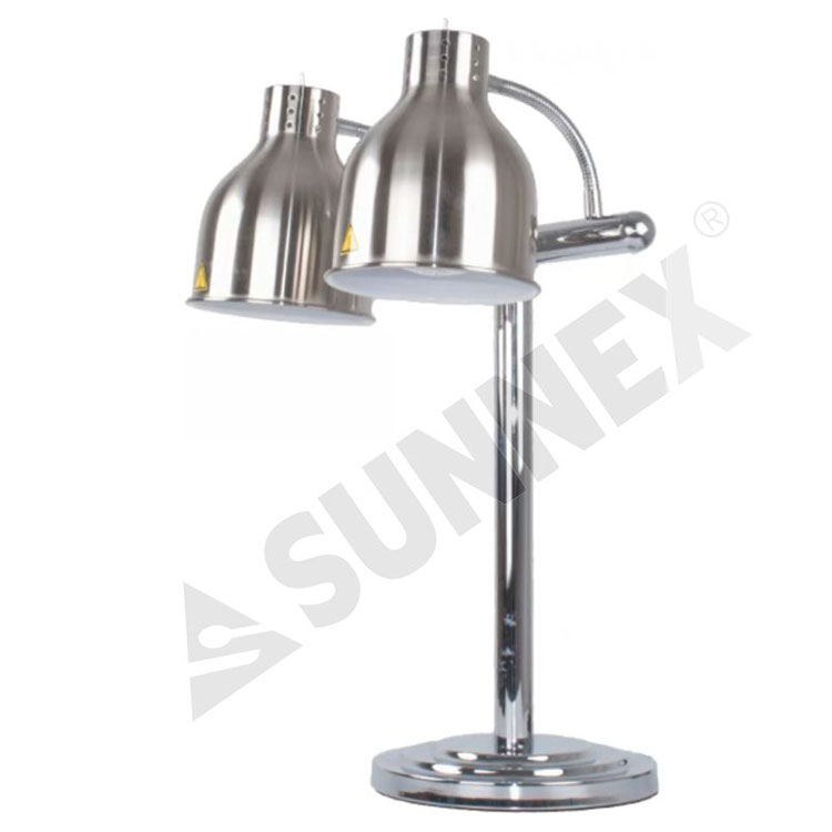 Madvarmerlampe N02H Bordlampe 2 Head Style uden bakke