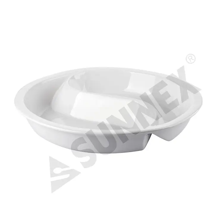 Porcelæn 2 Division Food Pan