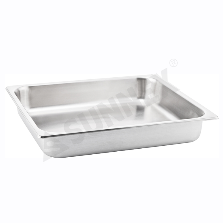 Rustfrit stål Anti-Jam Standard Weight Hotel GN Food Pans